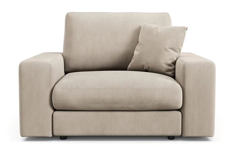 Arken Lyx Djup Fåtölj i Manchester - Greige - Möbler - Stolar & fåtöljer - Fåtölj