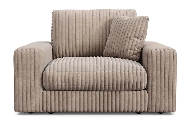 Arken Lyx Djup Fåtölj i Manchester - Greige - Möbler - Stolar & fåtöljer - Fåtölj