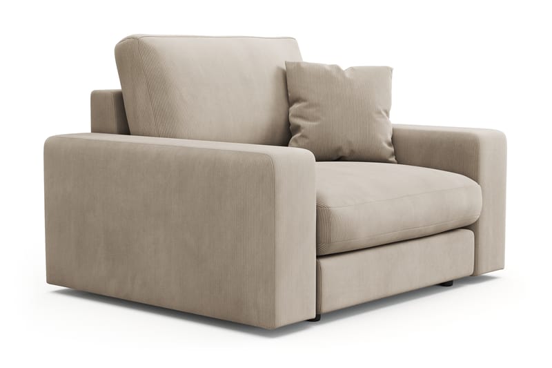 Arken Lyx Djup Fåtölj i Manchester - Greige - Möbler - Stolar & fåtöljer - Fåtölj