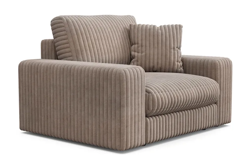 Arken Lyx Djup Fåtölj i Manchester - Greige - Möbler - Stolar & fåtöljer - Fåtölj