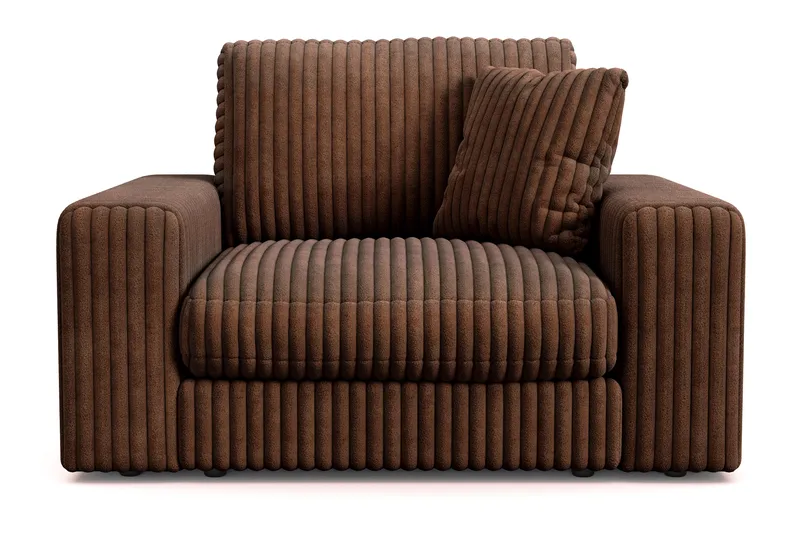 Arken Lyx Djup Fåtölj i Manchester - Mörkbrun - Möbler - Stolar & fåtöljer - Fåtölj