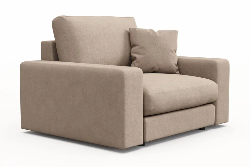 Arken Lyx Djup Fåtölj i Tyg - Beige - Möbler - Stolar & fåtöljer - Fåtölj