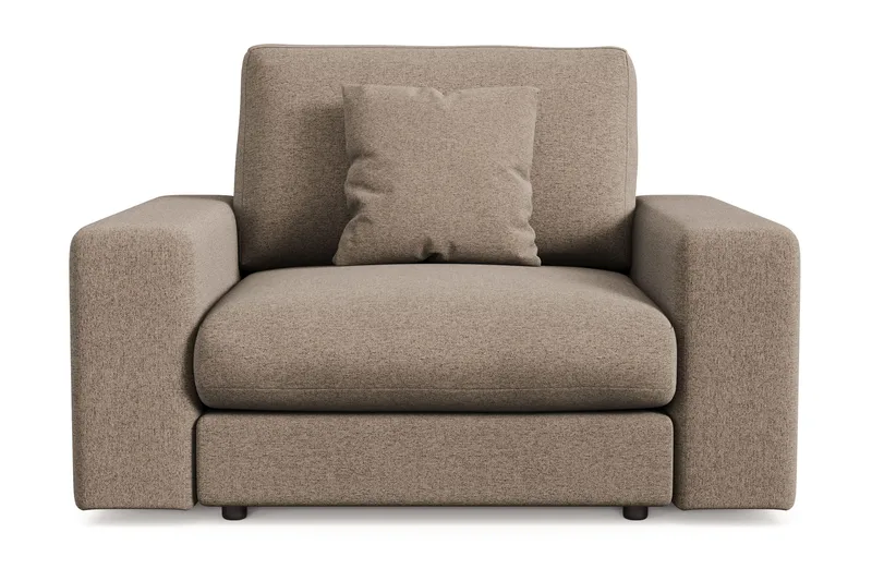 Arken Lyx Djup Fåtölj i Tyg - Brun - Möbler - Stolar & fåtöljer - Fåtölj