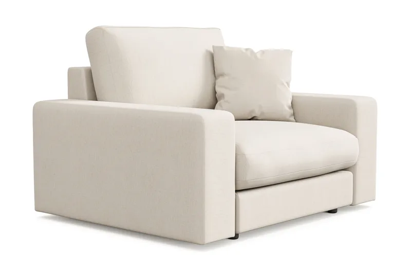 Arken Lyx Djup Fåtölj i Tyg - Ljusbeige - Möbler - Stolar & fåtöljer - Fåtölj