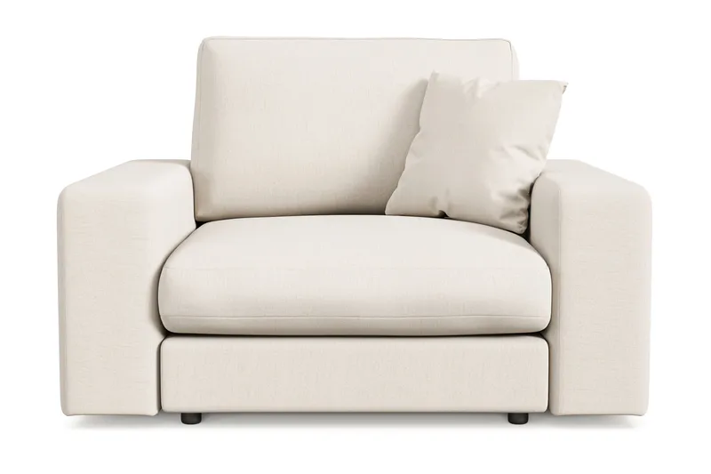 Arken Lyx Djup Fåtölj i Tyg, Ljusbeige