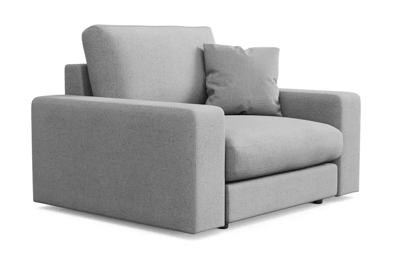 Arken Lyx Djup Fåtölj i Tyg - Ljusgrå - Möbler - Stolar & fåtöljer - Fåtölj