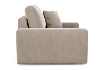 Arken Lyx Djup Sammetsfåtölj - Beige - Möbler - Stolar & fåtöljer - Fåtölj