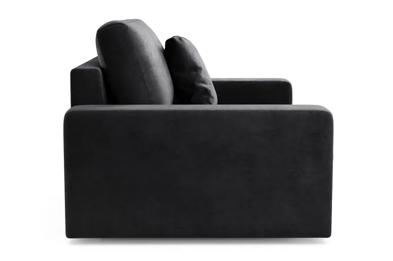 Arken Lyx Djup Sammetsfåtölj - Svart - Möbler - Stolar & fåtöljer - Fåtölj