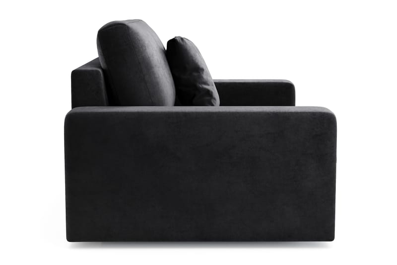Arken Lyx Djup Sammetsfåtölj - Svart - Möbler - Stolar & fåtöljer - Fåtölj