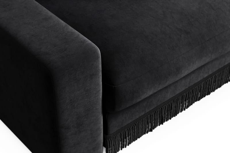 Arken Lyx Djup Sammetsfåtölj - Svart - Möbler - Stolar & fåtöljer - Fåtölj