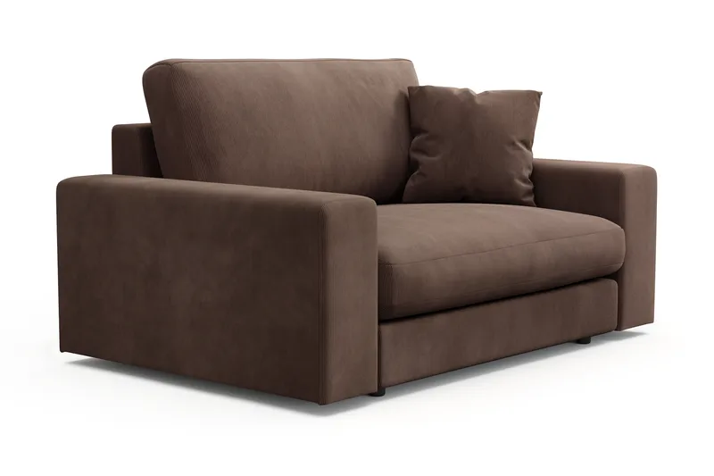 Arken Lyx Stor Djup Fåtölj i Manchester - Brun - Möbler - Stolar & fåtöljer - Fåtölj