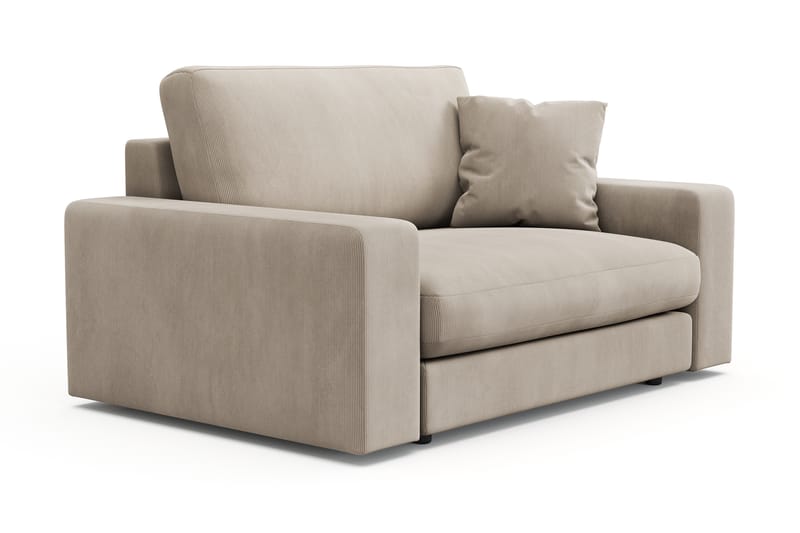 Arken Lyx Stor Djup Fåtölj i Manchester - Greige - Möbler - Stolar & fåtöljer - Fåtölj