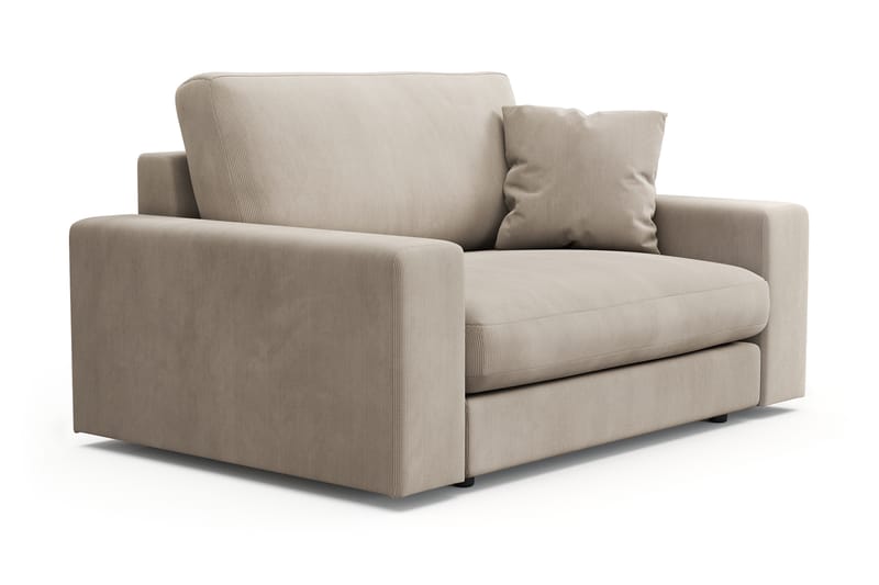 Arken Lyx Stor Djup Fåtölj i Manchester - Greige - Möbler - Stolar & fåtöljer - Fåtölj