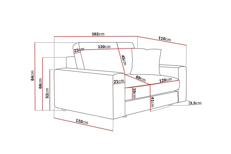 Arken Lyx Stor Djup Fåtölj i Manchester - Mörkbrun - Möbler - Stolar & fåtöljer - Fåtölj