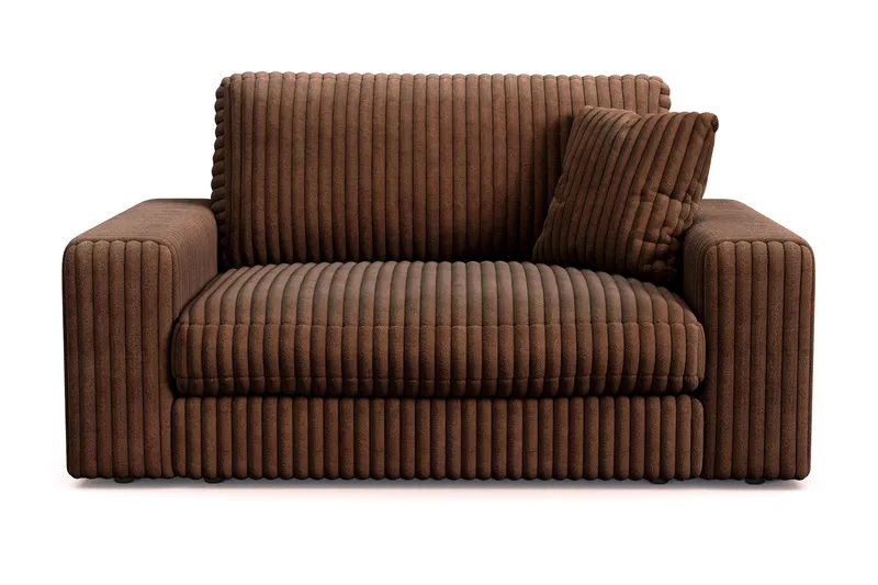 Arken Lyx Stor Djup Fåtölj i Manchester, Mörkbrun