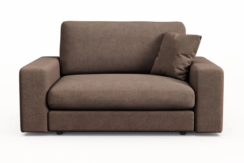 Arken Lyx Stor Djup Fåtölj i Tyg - Brun - Möbler - Stolar & fåtöljer - Fåtölj