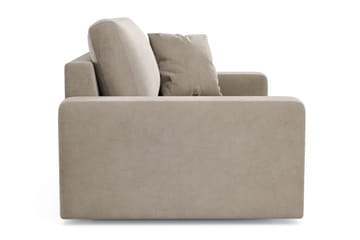 Arken Lyx Stor Djup Sammetsfåtölj - Beige - Möbler - Stolar & fåtöljer - Fåtölj