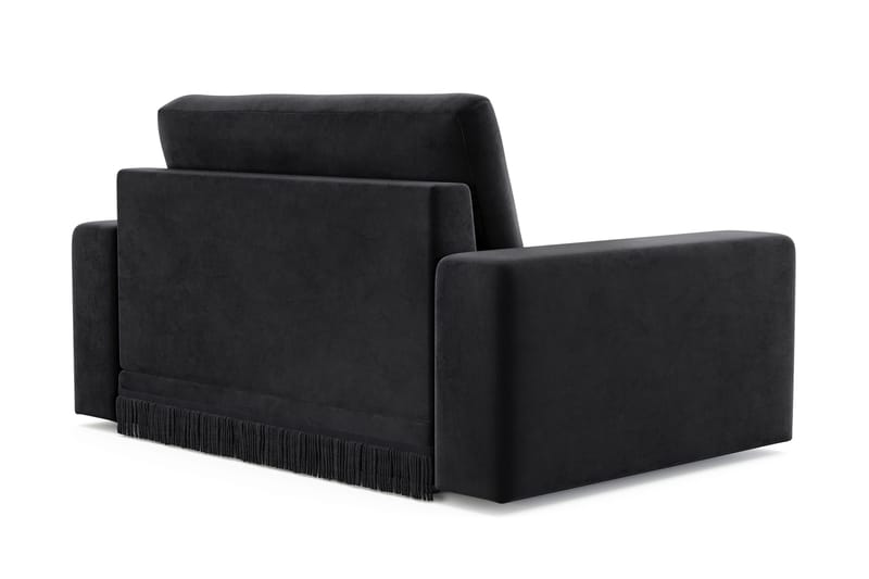 Arken Lyx Stor Djup Sammetsfåtölj - Svart - Möbler - Stolar & fåtöljer - Fåtölj