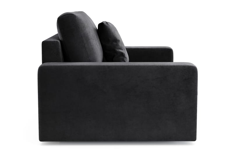 Arken Lyx Stor Djup Sammetsfåtölj - Svart - Möbler - Stolar & fåtöljer - Fåtölj