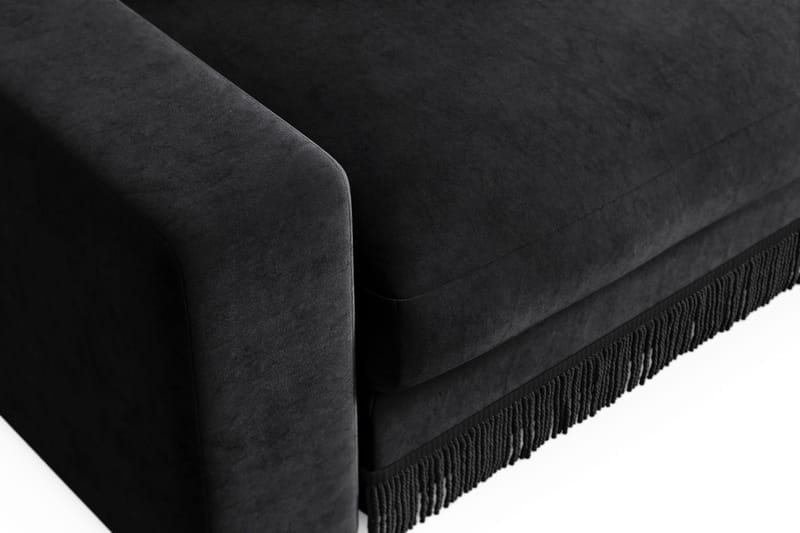 Arken Lyx Stor Djup Sammetsfåtölj - Svart - Möbler - Stolar & fåtöljer - Fåtölj