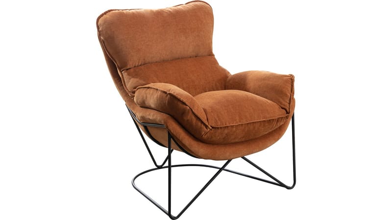 Artemis Fåtölj i tyg - Ockra - Möbler - Stolar & fåtöljer - Fåtölj