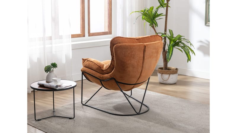 Artemis Fåtölj i tyg - Ockra - Möbler - Stolar & fåtöljer - Fåtölj