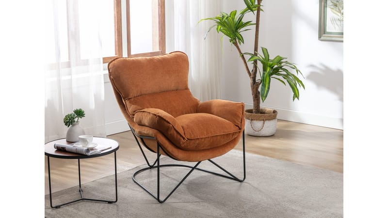 Artemis Fåtölj i tyg, Ockra