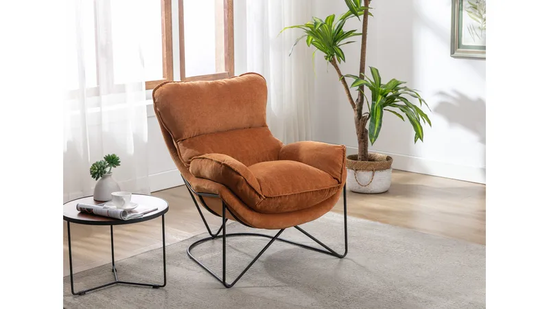 Artemis Fåtölj i tyg, Ockra