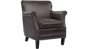 Asolo VINTAGE Fåtölj - Grå - Möbler - Stolar & fåtöljer - Fåtölj - Skinnfåtölj & läderfåtölj