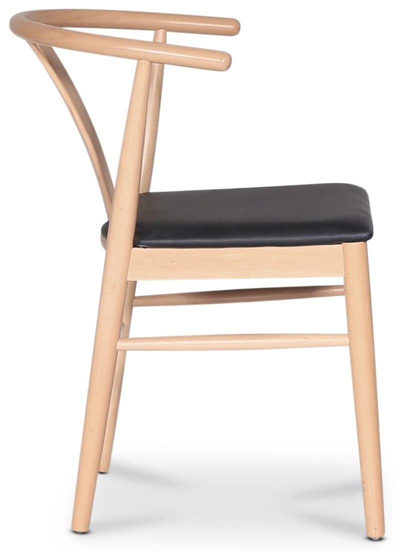 Astrid matstol med svart PU sits - Svart - Möbler - Stolar & fåtöljer - Matstol & köksstol