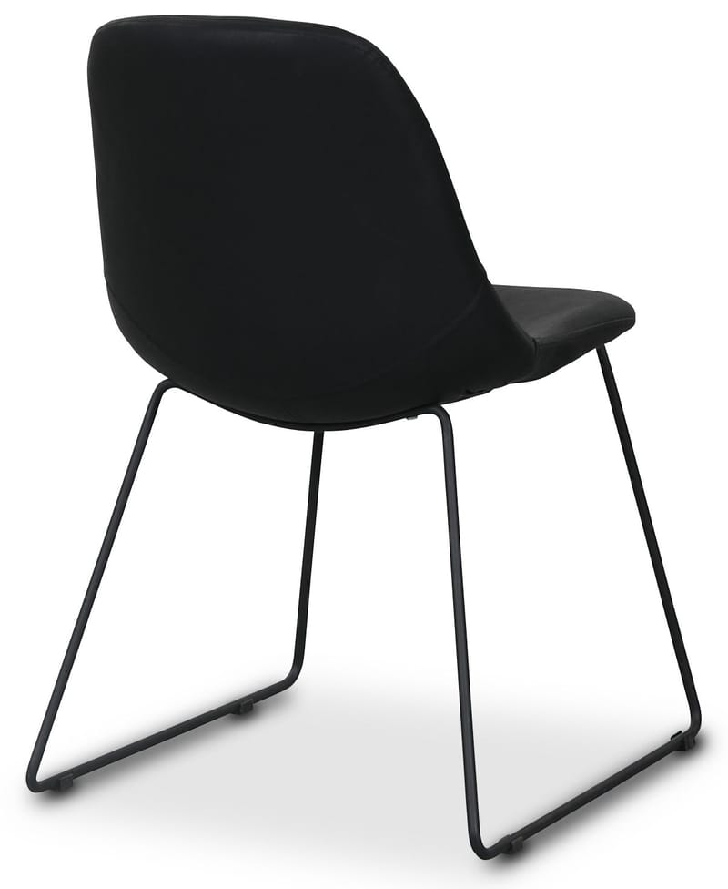 Atlantic sled stol i svart PU - Svart - Möbler - Stolar & fåtöljer - Matstol & köksstol
