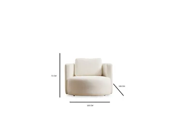 Azoula Fåtölj - Beige - Möbler - Stolar & fåtöljer - Fåtölj