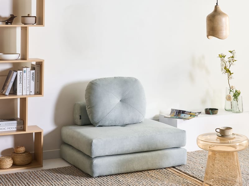 Bäddsoffa Olden - Ljusblå - Möbler - Soffa - Bäddsoffa - Bäddsoffa framåtbäddad