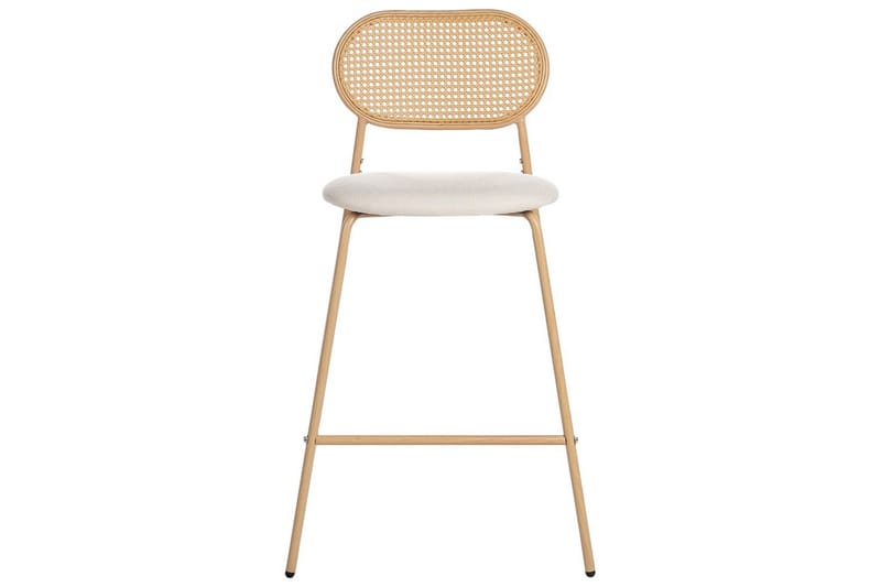 Barstol Adaver set om 2 Ljus Trä-Beige - Ljus Trä-Beige - Möbler - Stolar & fåtöljer - Barstol & barpall