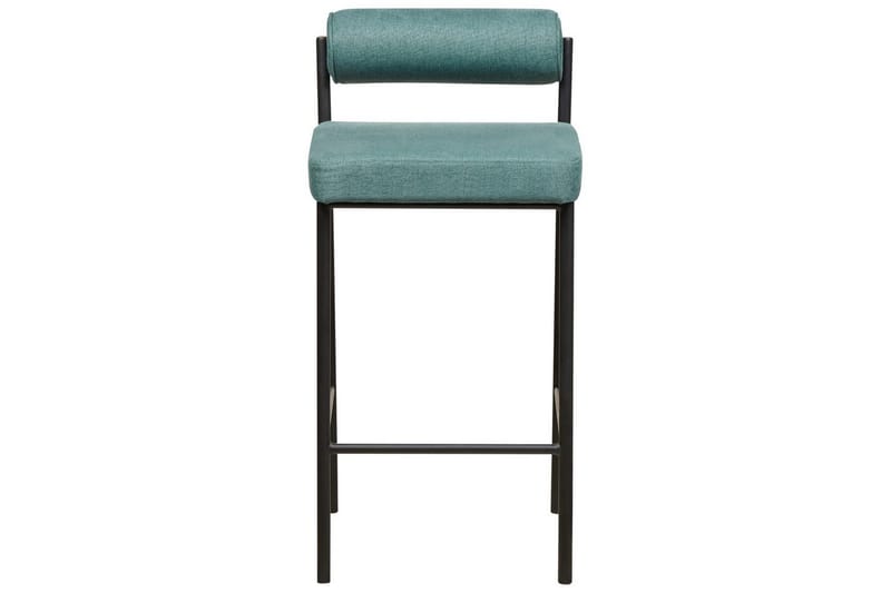 Barstol Amaya set om 2 Blågrön-Svart, Polyester - Blågrön-Svart, Polyester - Möbler - Stolar & fåtöljer - Barstol & barpall