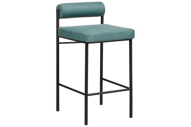 Barstol Amaya set om 2 Blågrön-Svart, Polyester - Blågrön-Svart, Polyester - Möbler - Stolar & fåtöljer - Barstol & barpall