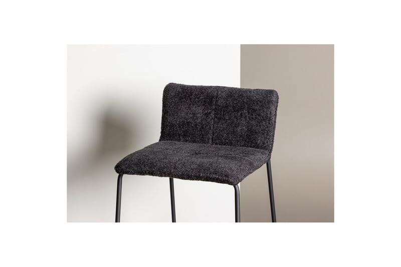 Barstol Bisbee Bouclé - Svart - Möbler - Stolar & fåtöljer - Barstol & barpall