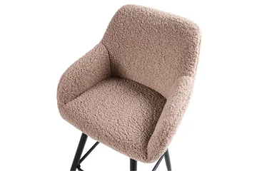 Barstol Casmalia set om 2 Beige/svart - Beige/svart - Möbler - Stolar & fåtöljer - Barstol & barpall