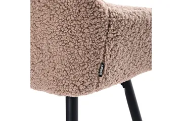 Barstol Casmalia set om 2 Beige/svart - Beige/svart - Möbler - Stolar & fåtöljer - Barstol & barpall