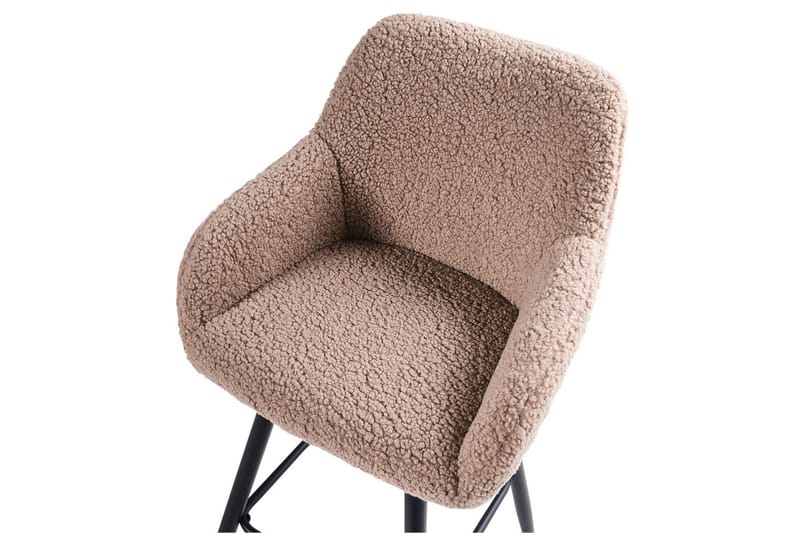 Barstol Casmalia set om 2 Beige/svart - Beige/svart - Möbler - Stolar & fåtöljer - Barstol & barpall