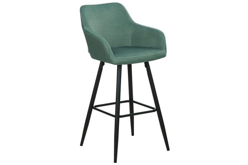 Barstol Casmalia set om 2 Grön-Svart - Grön-Svart - Möbler - Stolar & fåtöljer - Barstol & barpall