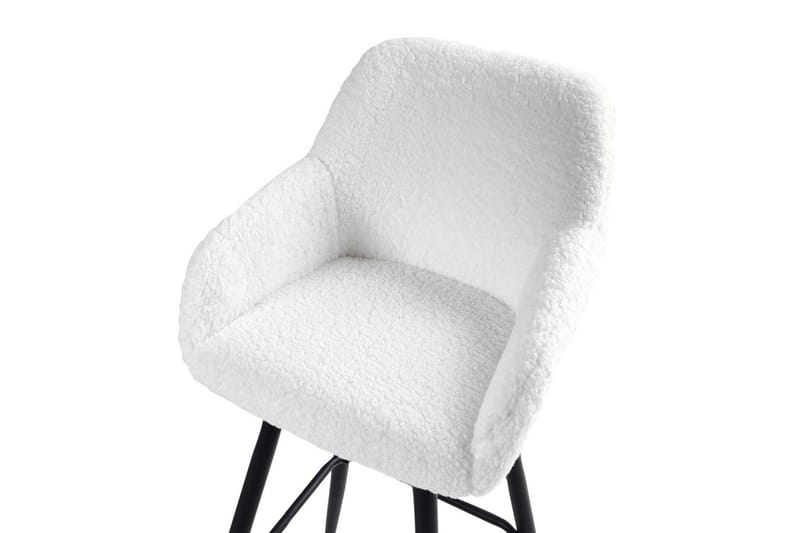 Barstol Casmalia set om 2 Vit/Svart - Vit/Svart - Möbler - Stolar & fåtöljer - Barstol & barpall