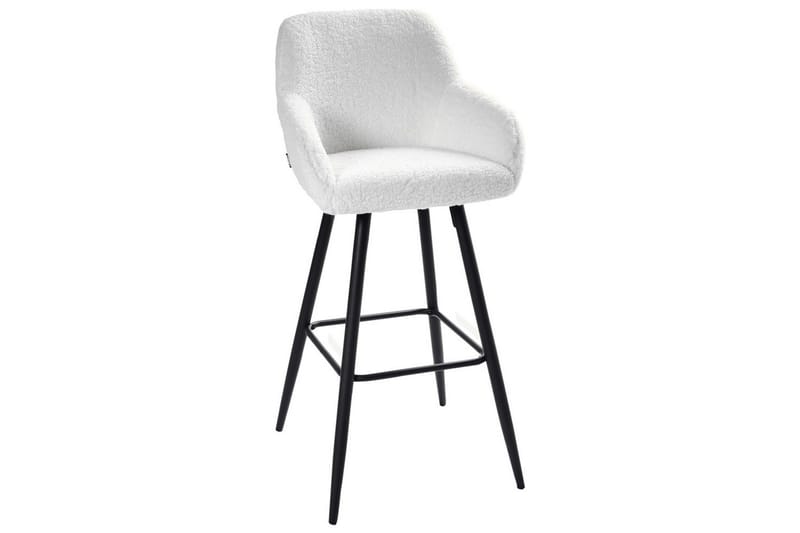 Barstol Casmalia set om 2 Vit/Svart - Vit/Svart - Möbler - Stolar & fåtöljer - Barstol & barpall
