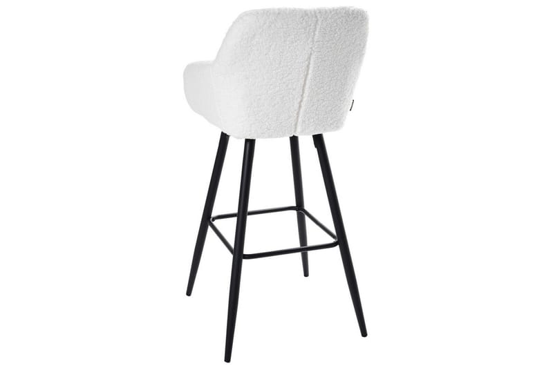 Barstol Casmalia set om 2 Vit/Svart - Vit/Svart - Möbler - Stolar & fåtöljer - Barstol & barpall