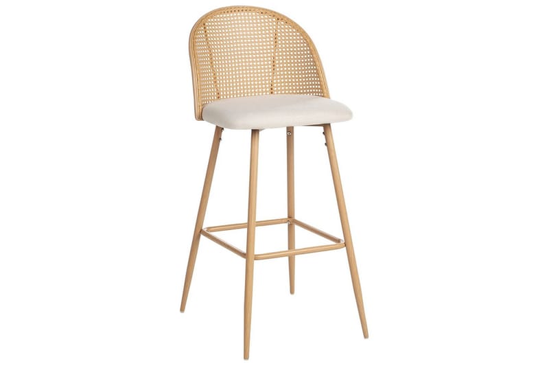 Barstol Cornell set om 2 Ljus Trä-Beige - Ljus Trä-Beige - Möbler - Stolar & fåtöljer - Barstol & barpall