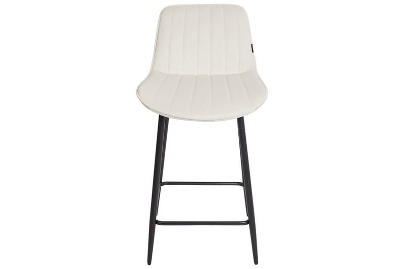 Barstol Dubrovnik set om 2 Beige-Svart - Beige-Svart - Möbler - Stolar & fåtöljer - Barstol & barpall