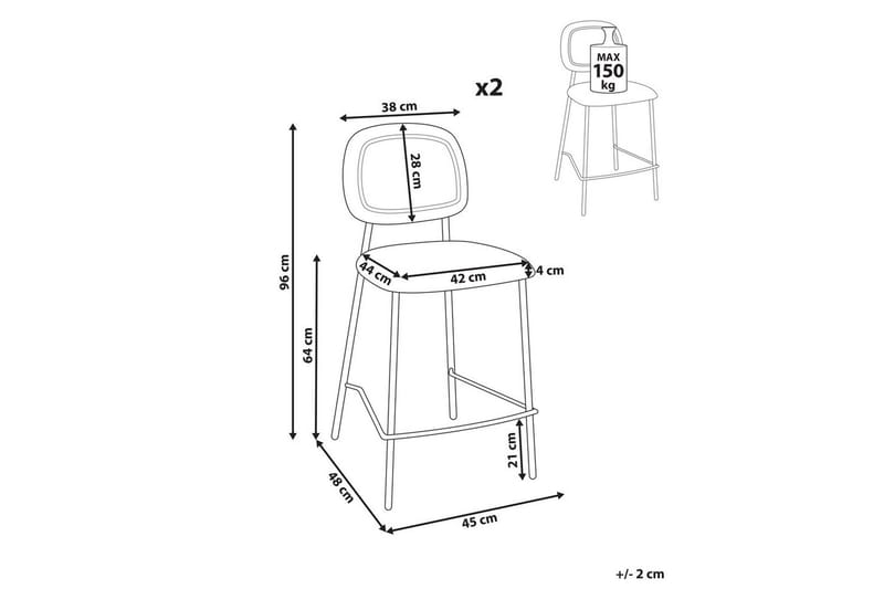 Barstol Duette set om 2 - Möbler - Stolar & fåtöljer - Barstol & barpall
