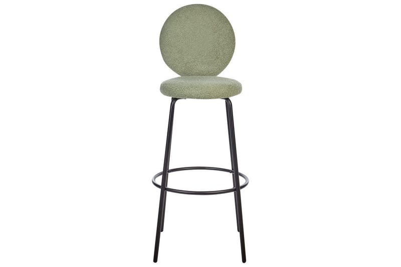 Barstol Emery set om 2 Ljusgrön-Svart - Ljusgrön-Svart - Möbler - Stolar & fåtöljer - Barstol & barpall