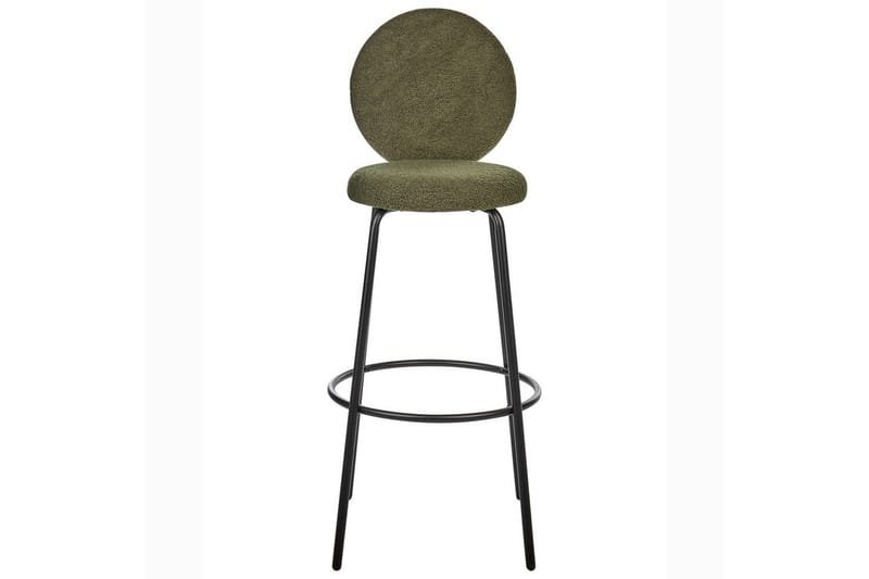Barstol Emery set om 2 Mörkgrön-Svart - Mörkgrön-Svart - Möbler - Stolar & fåtöljer - Barstol & barpall