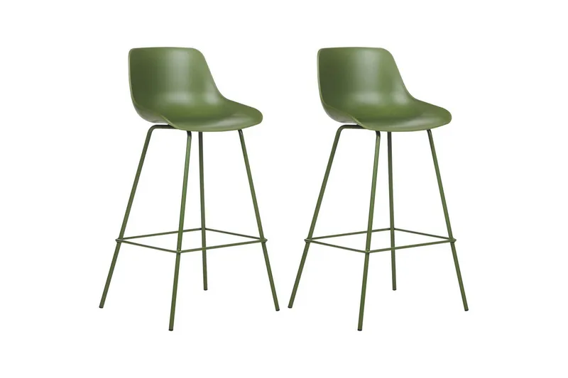 Barstol Emmet set om 2 Grön - Grön - Möbler - Stolar & fåtöljer - Barstol & barpall